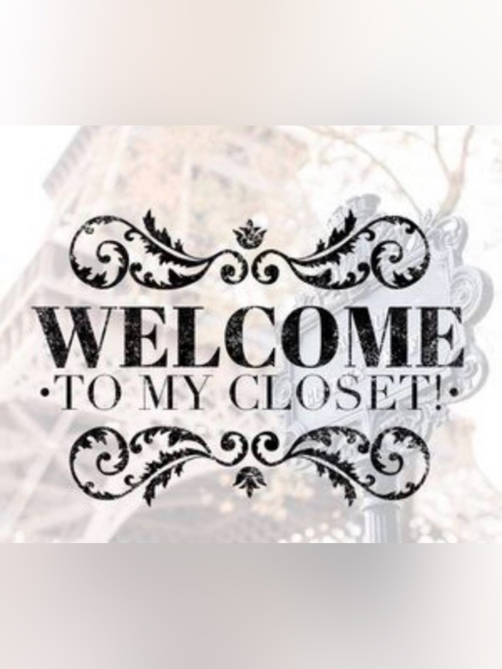 Welcome To My Closet Decorative Wall Art - Black